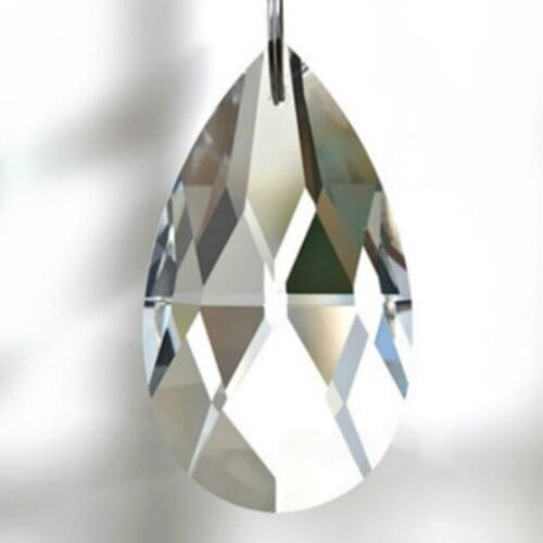 25pcs/Lot 60x37MM Fashion Clear Acrylic Almond Pendant Mesh Shape Drop Crystal Drop Prism Pendant Pedant Free Shipping