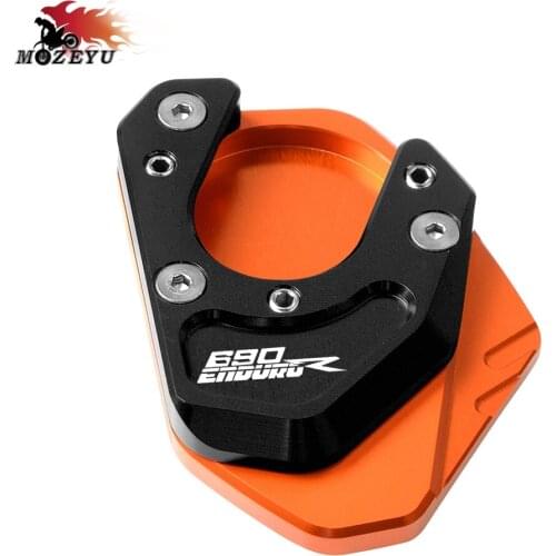690 Enduro R 2009 2010 2011 2012 2013 2015 Motor Side Stand Enlarge Kickstand Extension Plate Pad Support-Extension Pads Parts