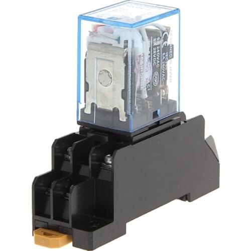 8 Pin PYF08A 220/240 V AC Bobina Power Relay DPDT MY2NJ With Base