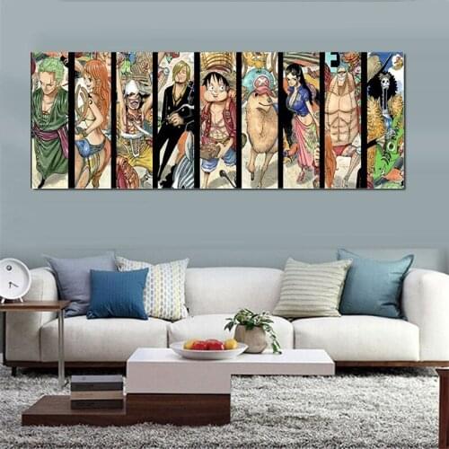 New Diamond Painting Movie Poster Luffy Home Decoration Full Square Diamond Embroidered Mosaic Crafts Wall Art Childrens Gifts