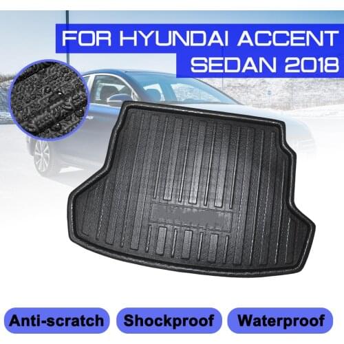 Car Carpet For Hyundai Accent Sedan 2018 Rear Trunk Anti-mud Cover Floor Mat
