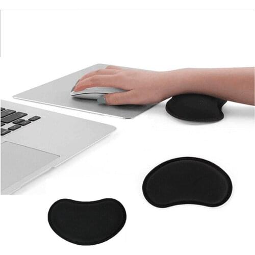 Wireless Massage Keyboard Black Mouse Pillow Wrist Mat Mouse Pad Memory Foam