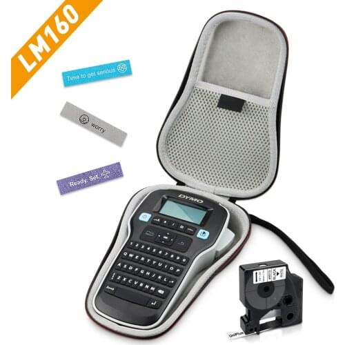 UniPlus Label Maker Case Fit for Dymo LabelManager 160 280 LM160 Label Printer Hard EVA Shockproof Box Carrying Pocket Bag 45013