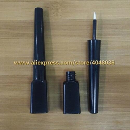 Black Plastic Cosmetic Eyeliner Tube,Empty Professional Eyelashes Growth Liquid Packing Bottle,Cosmetic Eyelashes Glue Container