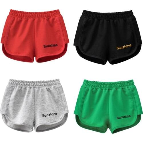 Children Shorts Summer Beachwear Trunks Boy Short Pants Elastic Waist Kids Shorts for Teen Girls Sport Fashion Clothes 2-10 Year
