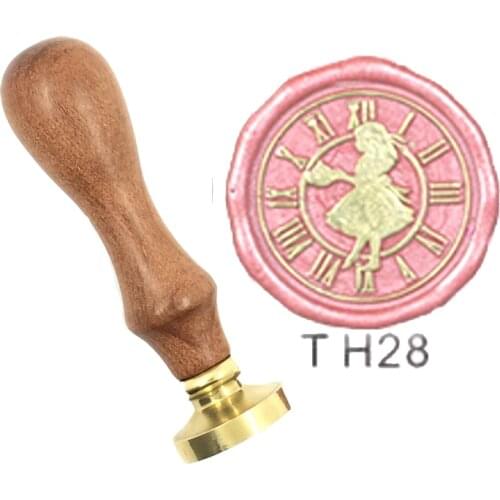 Exquisite Paint fairy girl Wax Stamp Exquisite Paint wood handle,DIY Ancient Seal Retro Stamp,Personalized Wax Seal High Quality