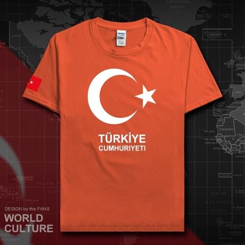 Turkey t shirt men TUR 2018 t-shirts nation team 100% cotton fans tops streetwear fitness tshirt Turkish Turk country tees 20