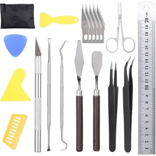 18Pcs/Set Craft Vinyl Weeding Tools Set Basic Vinyl Tool Kit For Weeding Vinyl Silhouettes Cameos Lettering DIY Accessories