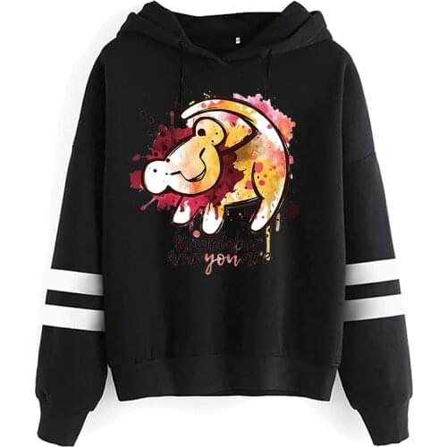 New Kawaii Lion King Cartoon Printed Hoodies Women Casual Harajuku Sweatshirt Fashion Casual Winter Coat Unisex Punk 90s Clothes