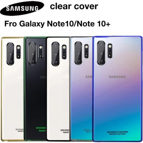 SAMSUNG Original Shockproof Phone Case For Samsung Galaxy Note 10 Note10+ NoteX Note10 Note X Note10Plus Transparent Hard Shell
