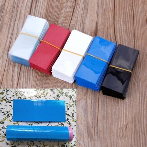 100Pc Flat PVC Heat Shrink Tubing Battery Wrap for 1 x 18650 Battery Shrink Film
