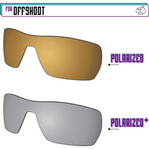 EZReplace Polarized Replacement Lenses for - Oakley Offshoot Sunglasses - Sir P Plus-GunmetalP