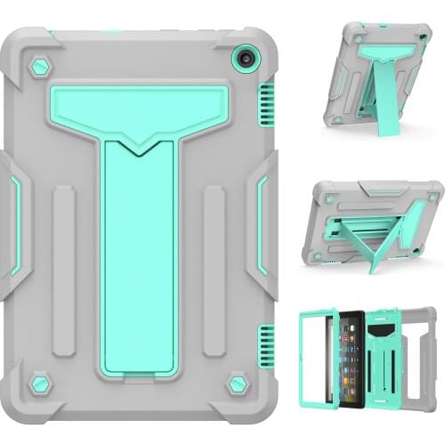 Armor Case For Kindle Fire HD8 2020 Heavy Duty TPU + PC Hard Stand Shockproof Cover Cases for HD 8 Plus