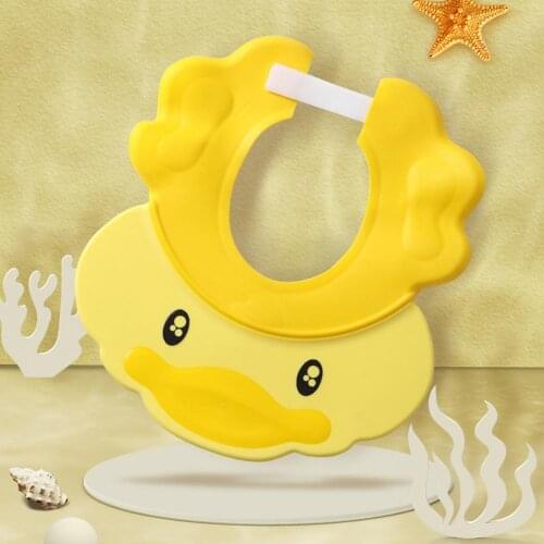Adjustable Silicone Shampoo Bath Cap Baby Shower Cap Soft Stretchy Safety Bath Hats for Infants Toddlers Kids Children