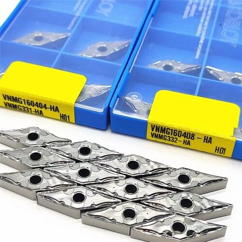 VNMG160404-HA H01 VNMG160408-HA H01 10Pcs Aluminum Use Insert Processing: Copper and Aluminum