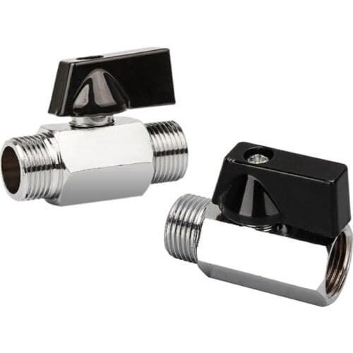 1/8" 1/4" 3/8" 1/2" BSP pneumatic mini brass male threaded ball valve air compressor valve water oil and gas stop valve