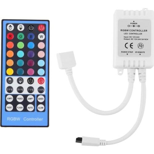 2.4G IR 4Channels DC12-24V 40-key LED RGBW Remote Controller With touch screen remote For RGBW LED Strip Light