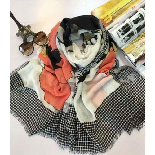 2016 Newest Polka Dot Pattern Ombre Floral Quality Fringe Scarf Shawls Wraps 5Colors Wholesale 10pcs/Lot