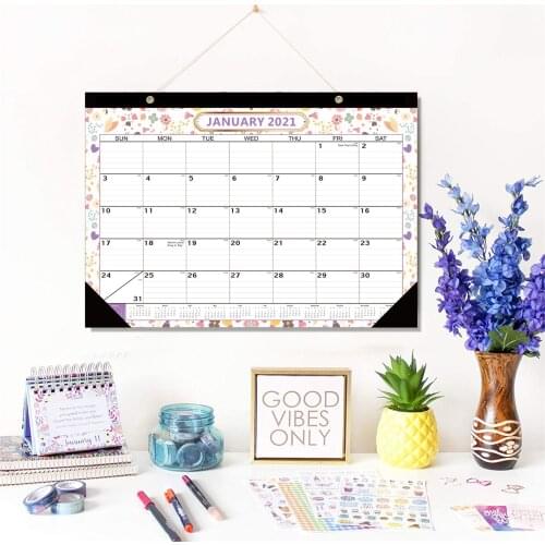 2021 Wall Hanging Calendar Modern Style Desk Monthly Calendar