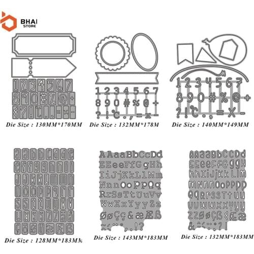 26 English Letters Numbers Metal Cutting Dies Stencil Scrapbooking DIY Album Stamp Paper Card Embossing Decor Craft New