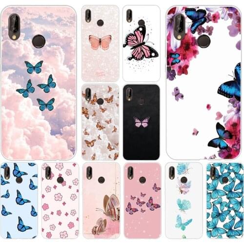 32AS Beautiful butterfly Soft Silicone Tpu Cover phone Case for Huawei Honor 20 Pro view 10 P8 P9 Mate 10 lite 2017
