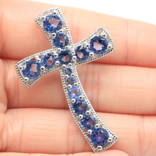 43x29mm SheCrown Bohemia Design Created Green Peridot Fashion Jewelry Silver Pendant