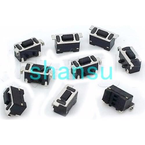 50Pcs 3*6*4.3mm Touch switch SMD Light touch switch 3x6x4.3mm Side press 2 foot black white