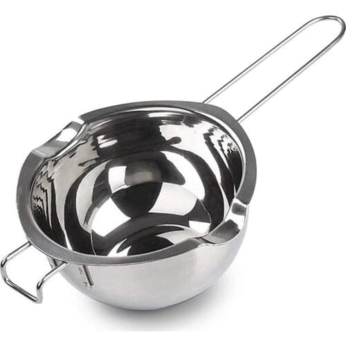 Upgraded Stainless Steel Double Boiler for Melting Chocolate, Butter, Cheese, Caramel and Soap Making18/8 Steel Melting Pot
