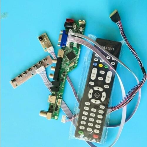 Kit for B101AW01 V.1/V.3/V.0/V.2 1024x576 TV AV Panel Screen VGA LCD Audio 40pin LVDS Remote Controller board LED HDMI USB 10.1"