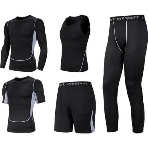 Multipack Compression Tracksuits Mens Sport Suit Big Size L-7XL 8XL Quick Dry Mens Running Sets Joggers Training Gym Fitness