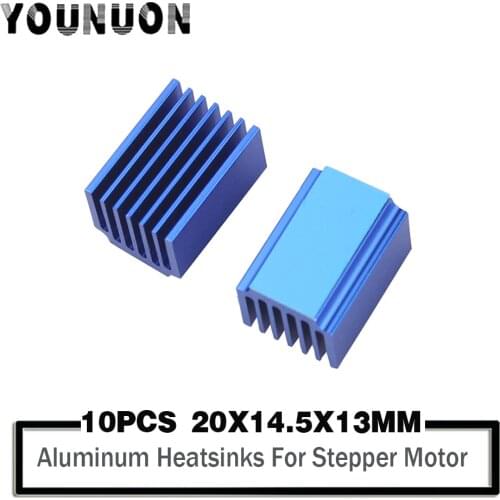 10PCS 3D Printer Parts A4988 DRV8825 LV8729 TMC2100 TMC2208 Stepper Motor Driver Module Heat sinks Cooling Block Heatsink