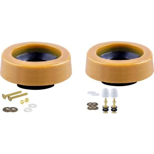 Toilet Wax Ring Kit for Floor Outlet Toilets New Install or Re-seat