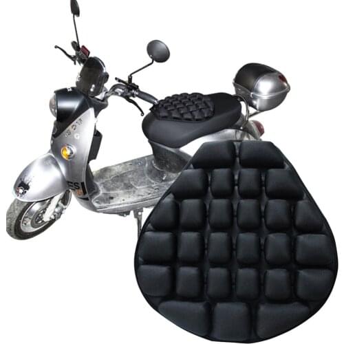 Motorcycle Seat Cushion Scooter Inflatable Air Cushion Sunscreen Motorcycle Seat Cover Cooling Down Seat Pad For Pressure Relief