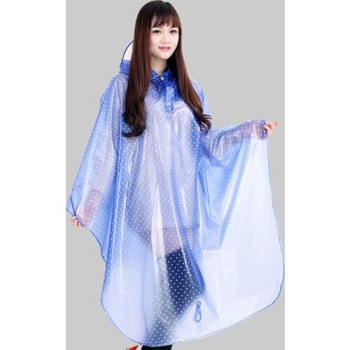 Transparent Raincoat women capa de chuva impermeables para lluvia mujer rain poncho cover chubasquero coat women hooded raincoat