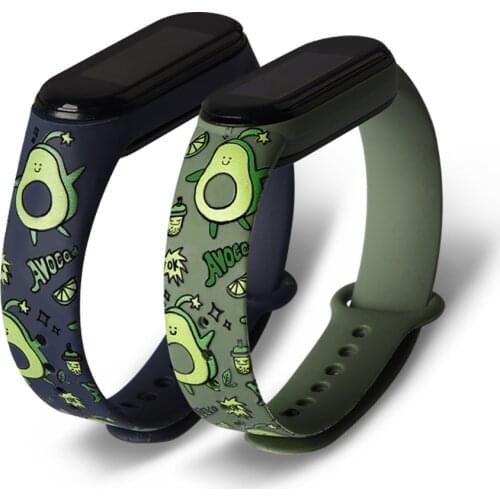 Cartoon Strap For Xiaomi Mi Band 5 4 6 Silicone Replacement Bracelet Mi5 Soft Wristbands for xiaomi mi band 5 mi band 4 6 strap