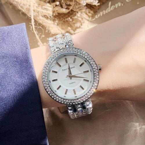 Luxury Brand Womens Watch Fashion Rose Gold Silver Diamond Engagement Watch Elegant Lady Clock Gift Relojes Para Mujer 2020