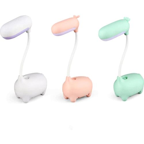 Modern Rechargeable Giraffe Plastic Desk Light Study Eye Protection Lamps Bedroom Beside Lamp Kid'room LED Lighting Room Decor