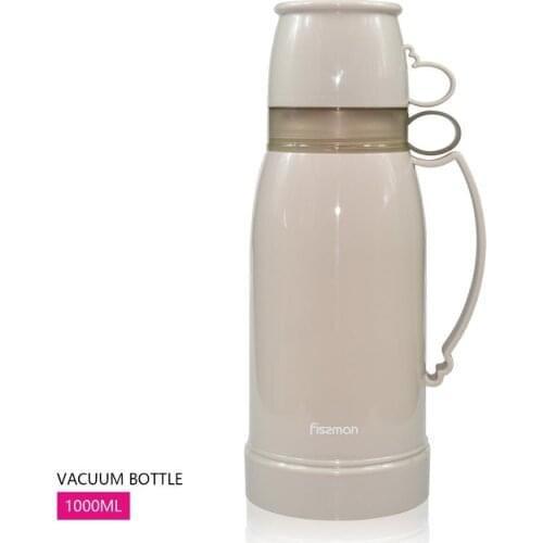 Fissman 1000ml Vacuum Bottle with Double Cups Business Style Thermal Flask