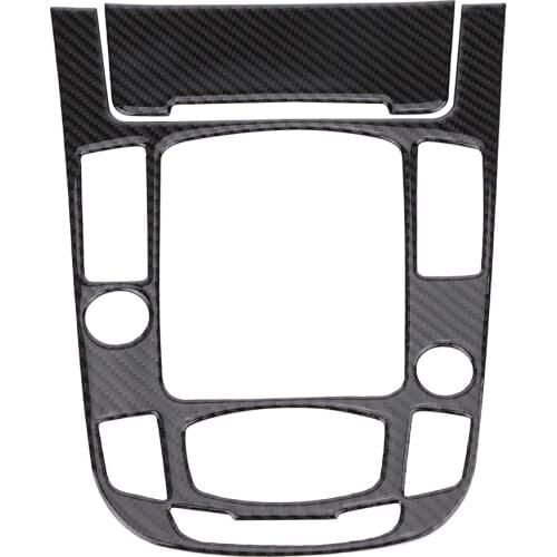 Carbon Fiber Car Center Console Gear Shift Panel Cover Trim for Audi A4