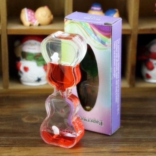 Youda Mediterranean style violin floating animal drop cute oil spill desktop bookcase toy decoration Oil leak hourglass timer