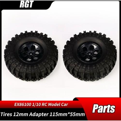 1/10 RGT 86100 RC Remote Control Model Car Original Parts Climbing Crawler Tire Tires Wheel R86034 12mm Adapter 115mm*55mm