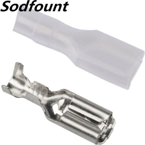 100pcs/lot 4.8 insulated terminal PVC sheathed with 0.5/0.8 male insert the plug connectors cold terminals,0.2-1mm2