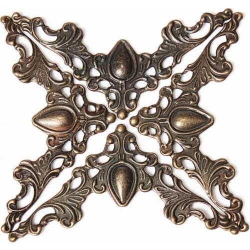 12PCS Decorative Protector Cover For Antique Brass Jewelry Box Protector Metal Corner New Box Book Scrapbook Album Corner