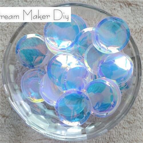 120Pcs/Lot 20mm Round Cup Brilliant Color Sequins Beads DIY Handmade Clothing Accessories Material Wedding Sewing Decoration