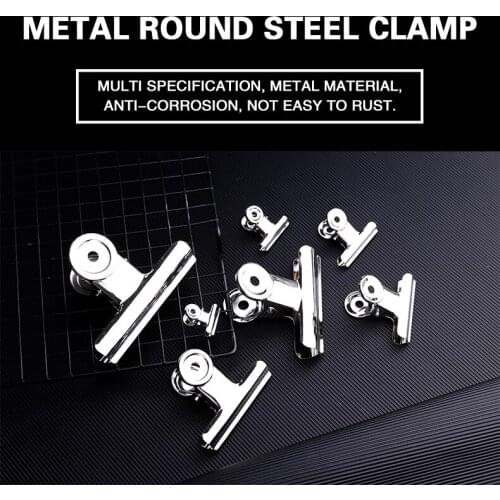 12p 50mm Powerful Metal Clip Stationery Office Supplies Household Folder Fixing Small Book Clip Extra Large Sketch Board Drawing