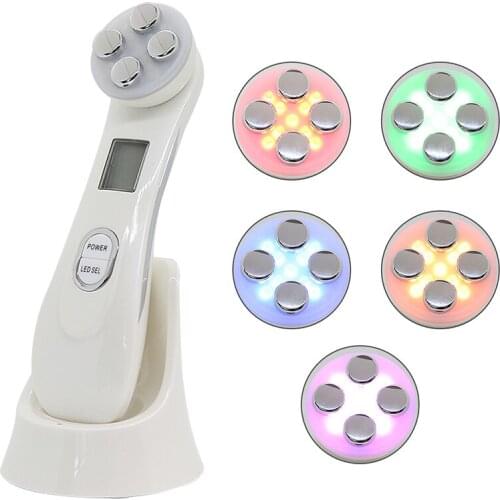 5in1 RF EMS LED Photon Light Beauty Device Anti Aging Face Lifting Tightening Eye Facial Skin Care Tools Support Dropshipping