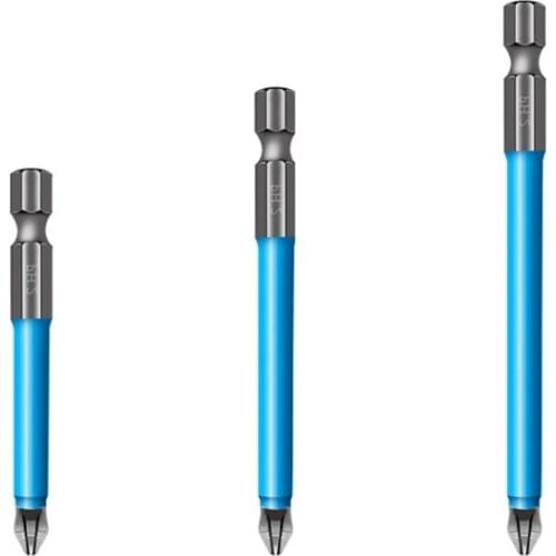 896B Non-slip Magnetic Cross Bit Abrasion-resistant S2 Alloy Steel Durable Screwdriver Head Screw Installation Set