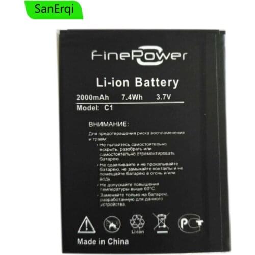 For FinePower C1 Smartphone Battery 2000mAh High Quality