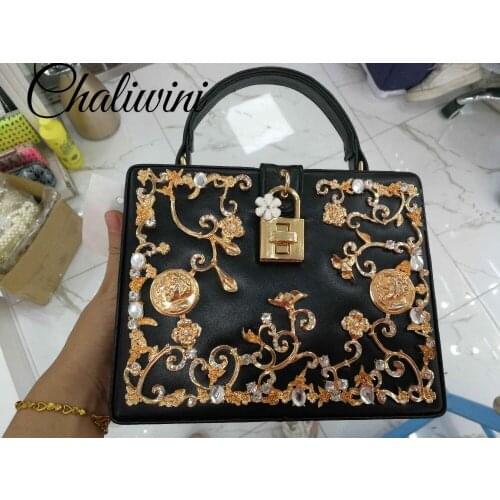 Chaliwini PU / akel Women Fashion Shoulder Handbags and Purse Box Clutch Tote Ladies Casual Crossbody Bags