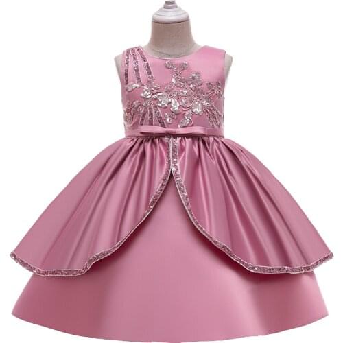 2021 Teens Sequins Girl Party Dress Elegant Kids Dresses For Girls Children Clothing Princess Evening Wedding Dress 8 10 Years
